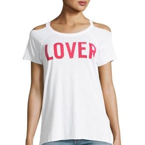 CHASER Lover Open Shoulder Tee NWT